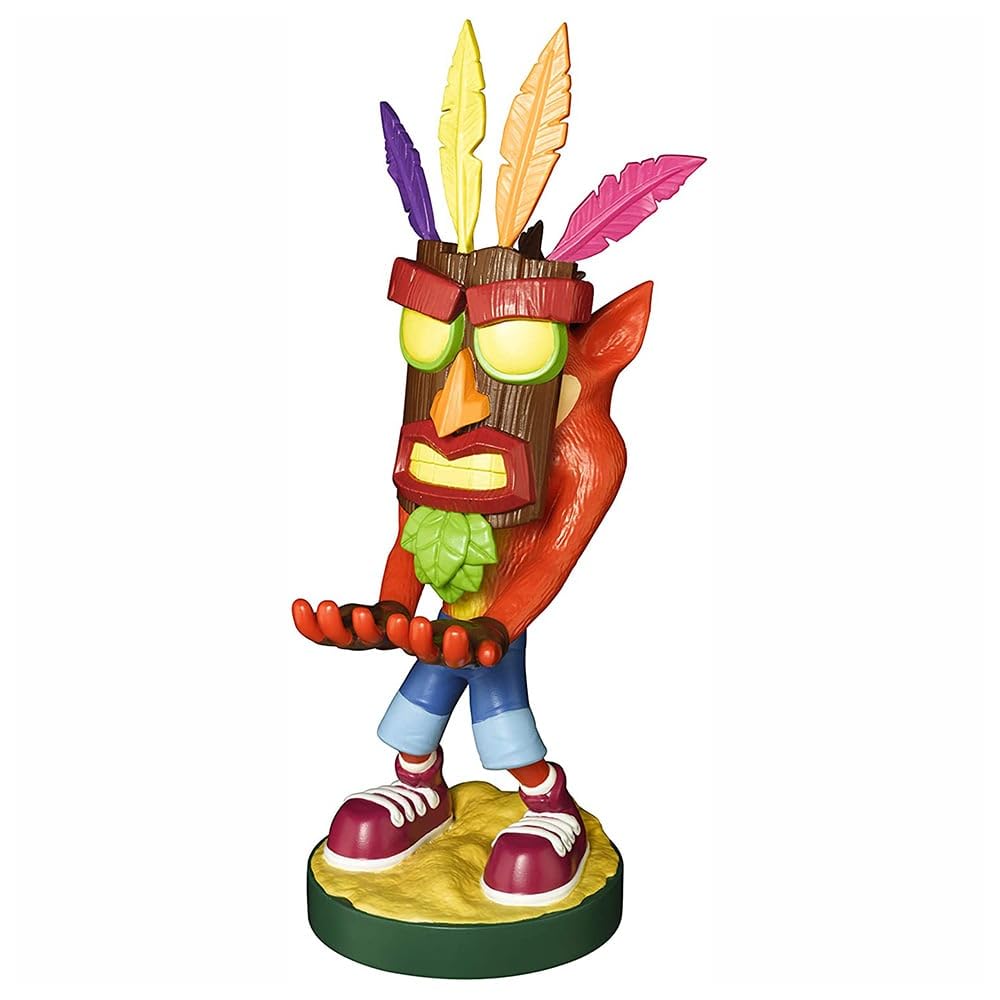 Exquisite Gaming Aku Aku Character Controller Holder, Crash Bandicoot Phone Stand, 8.5 in Gaming Desk Accessory