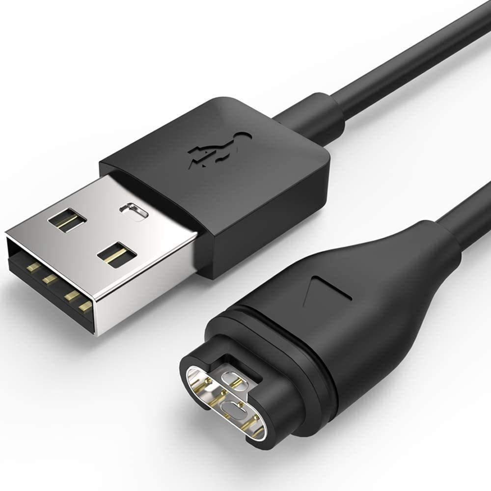 Zes Watch Charger Cable, Replacement USB Data Sync Charger Cable for Garmin Fenix 5 5S 5X 6 6S 6X Plus, Forerunner 935 945 45 245 Music, Approach S10