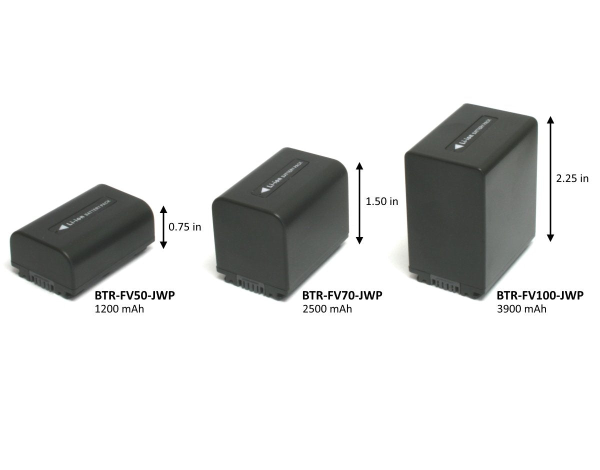 Wasabi Power Battery for Sony NP-FV30, NP-FV40, NP-FV50 and Sony DCR-SR15, SR21, SR68, SR88, SX15, SX21, SX44, SX45, SX63, SX65, SX83, SX85