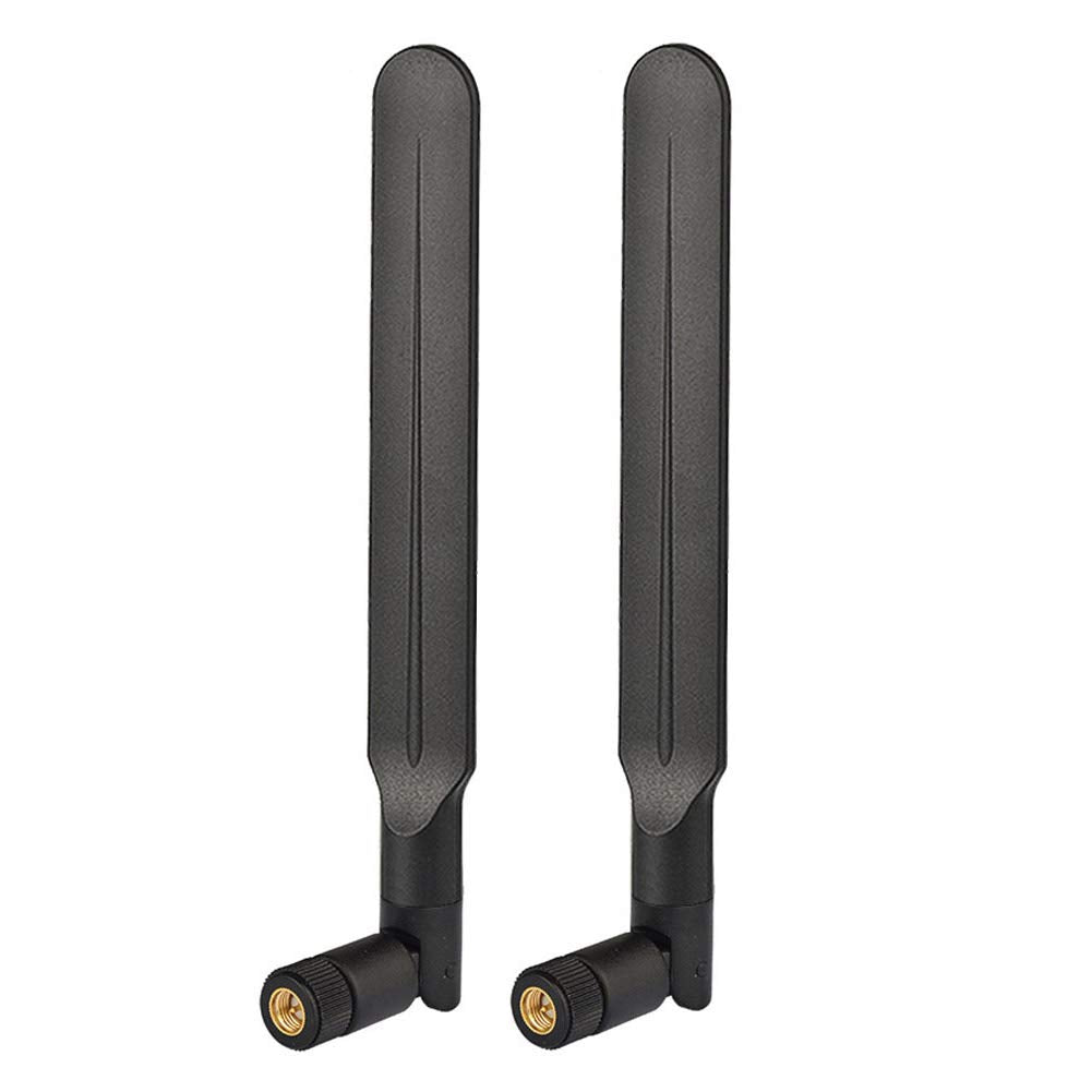 Bingfu 4G LTE 3dBi External SMA Male Antenna (2-Pack) Compatible with 4G LTE Wireless Router CPE Hotspot Industrial IoT Router Cellular Gateway