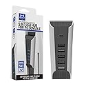 Wedorat PS5 USB Hub 5 Ports USB Extender, USB 2.0 & USB-C, Compatible with PS5, PC, Laptop & MacBook, Black, 5 Inch Cable, No Delay, Efficient