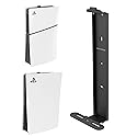 Monzlteck Wall Mount for PS5 Slim/PS5 Pro -Steel Mount Wall Holder Bracket for PS5 Original and PS5 Slim/Pro(Digital and Disc),Sturdy and Not Fall