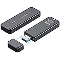 ElecGear USB Mini Enclosure for 2230/2242 NVMe and SATA M.2 SSD, PCIe and Serial ATA Aluminum Housing Case with Magnet Cap, 10Gbps Flash Drive