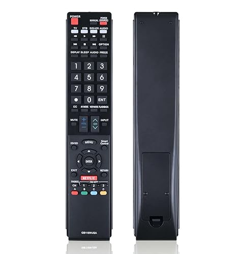 Replacement Remote Control Universal for Sharp LC-60LE650U LC-60LE750U LC-70C6500U Aquos Smart LED 3D HDTV