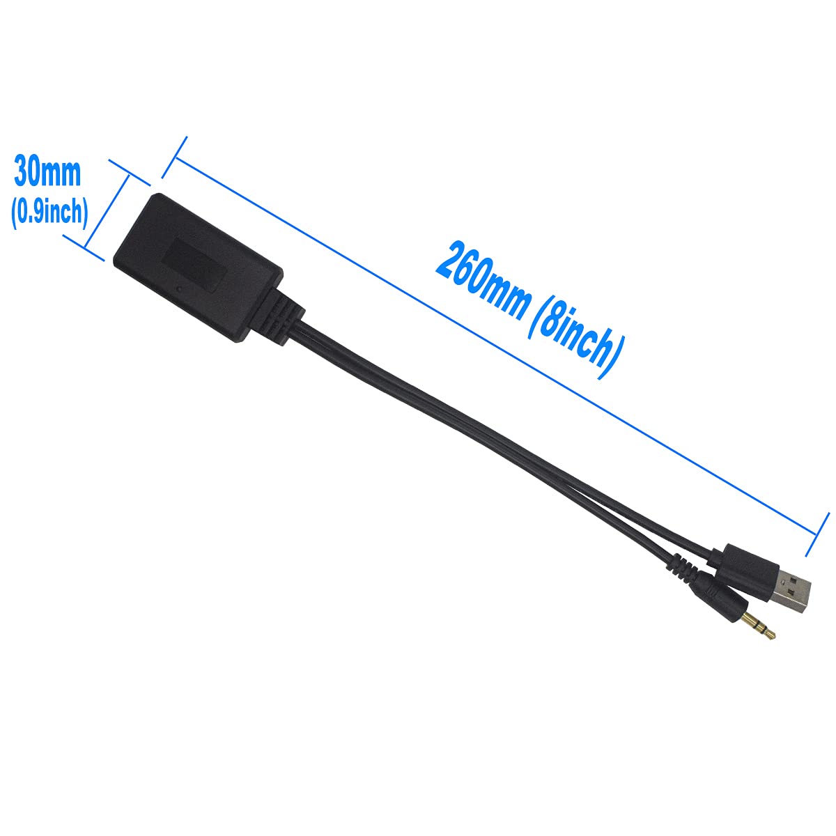 Yoper Bluetooth Adapter Compatibility with BMW Mini Cooper Aux 3.5 Cellphone Play HiFi Music