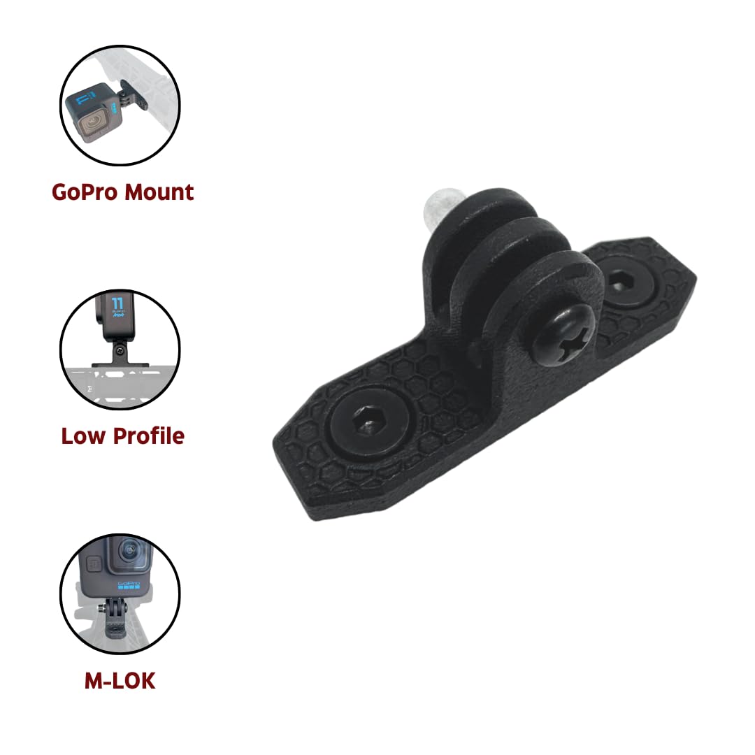 MLOK Action Camera Mount - for GoPro/Rail Mounts Bracket Adapter for Action Cameras