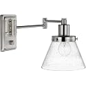 Progress Lighting Hinton Collection Brushed Nickel Swing Arm Wall Light
