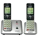 VTech CS6619 DECT 6.0 Expandable Cordless Phone with Caller ID/Call Waiting, Silver with 1 Handset