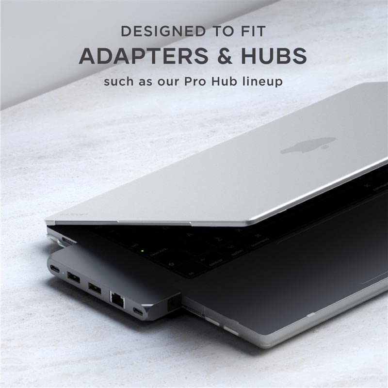 Satechi Eco Hardshell Case for MacBook Pro 14 inch, Hub-Friendly, Clear