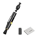 NEEWER 2 in 1 Camera Lens Cleaning Accessories Kit for Electronics, Phones, Tablets, Laptops, 1x Double Head Lens Brush Pen + 1x Cleaning Cloth, HM-51