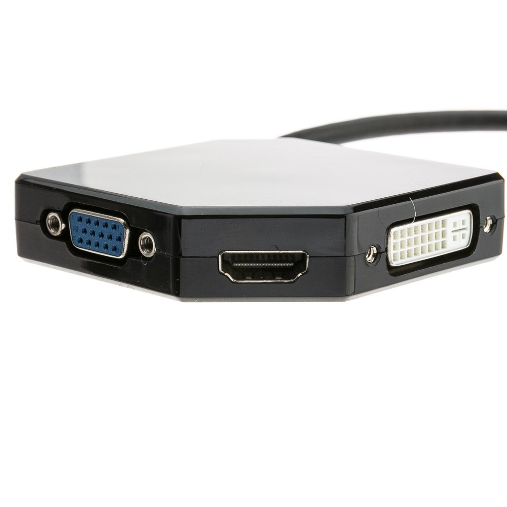 CableWholesale DisplayPort to HDMI, VGA or DVI, 3-in-1 Adapter