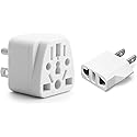 Europe to US Plug Adapter EU/UK/AU/in/CN/JP/Asia/Italy/Brazil to USA (Type A & B) American Travel Adapter and Converter, Wall Outlet Power Charger…