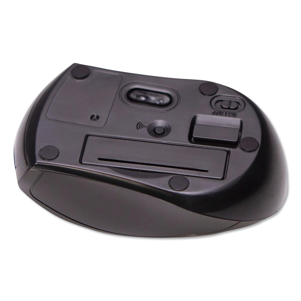 Innovera Compact Mouse, 2.4 GHz Frequency/26 ft Wireless Range, Left/Right Hand Use, Black