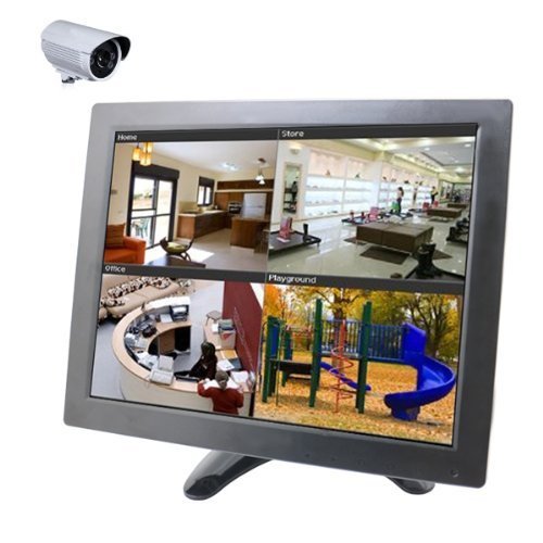 BONDWL 10.1 inch CCTV Camera TFT LCD Video Monitor Surveillance Monitor Security Camera Monitor with AV HDMI BNC VGA Input for PC CCTV Home Security