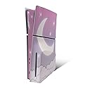 MightySkins Skin Compatible with PlayStation 5 Slim Disk Edition Console Only - Baby Moon | Protective, Durable, and Unique Vinyl Decal wrap Cover |
