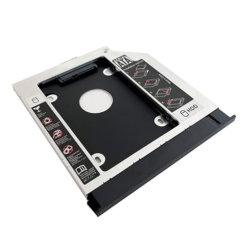 2nd HDD SSD Hard Drive Optical Frame Caddy Tray for Lenovo ThinkPad E540 E531 only with Bezel Front Panel Faceplate Metal Bracket Holder