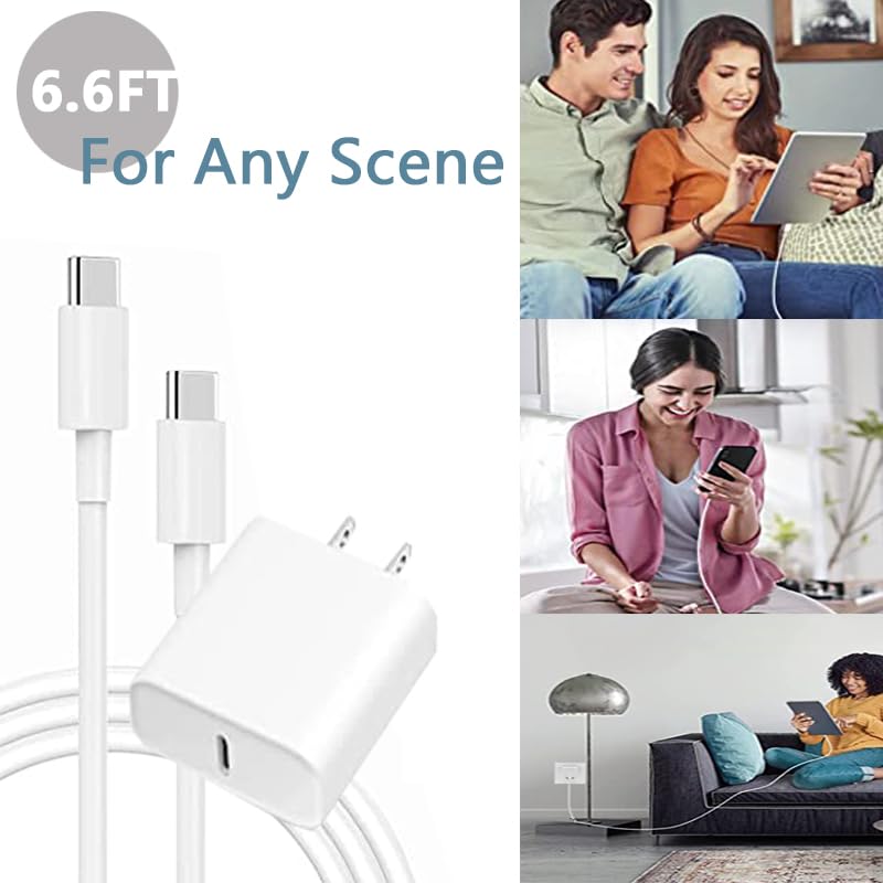 Pixel 8/7/6/5/4/3 Fast Charger, 2Pack 20W USB C Charging Block for Google Pixel 8/8 Pro/7/7 Pro/7a, 6a/6/Pro, 5/4/3/2/XL, Phone 15, Galaxy, Android