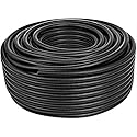 American Terminal 100 Ft 1/8" Split Wire Loom Conduit Polyethylene Tubing Black Color Sleeve Tube