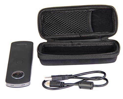 caseling Hard CASE fits Ricoh Theta (all models) Digital Camera. With mesh pocket