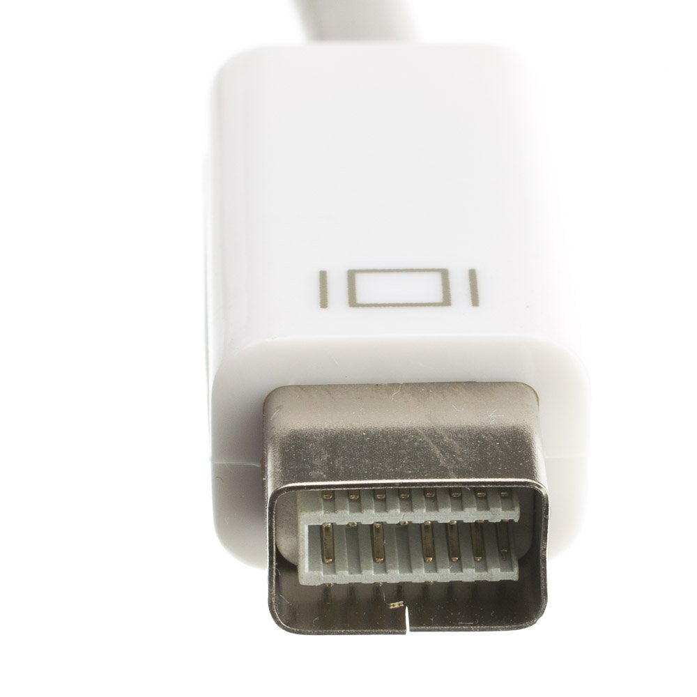 Mini-DVI to VGA Adapter Cable, Mini-DVI Male to HD15 Female, 6 inch