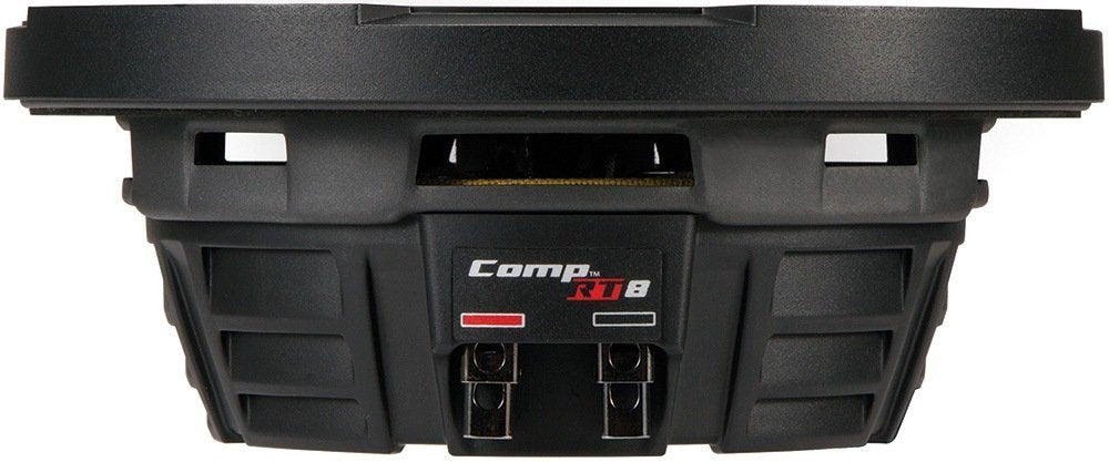Kicker 8 Inch Dual 600 Watt CompRT 2 Ohm Shallow Slim Car Subwoofer | 43CWRT82