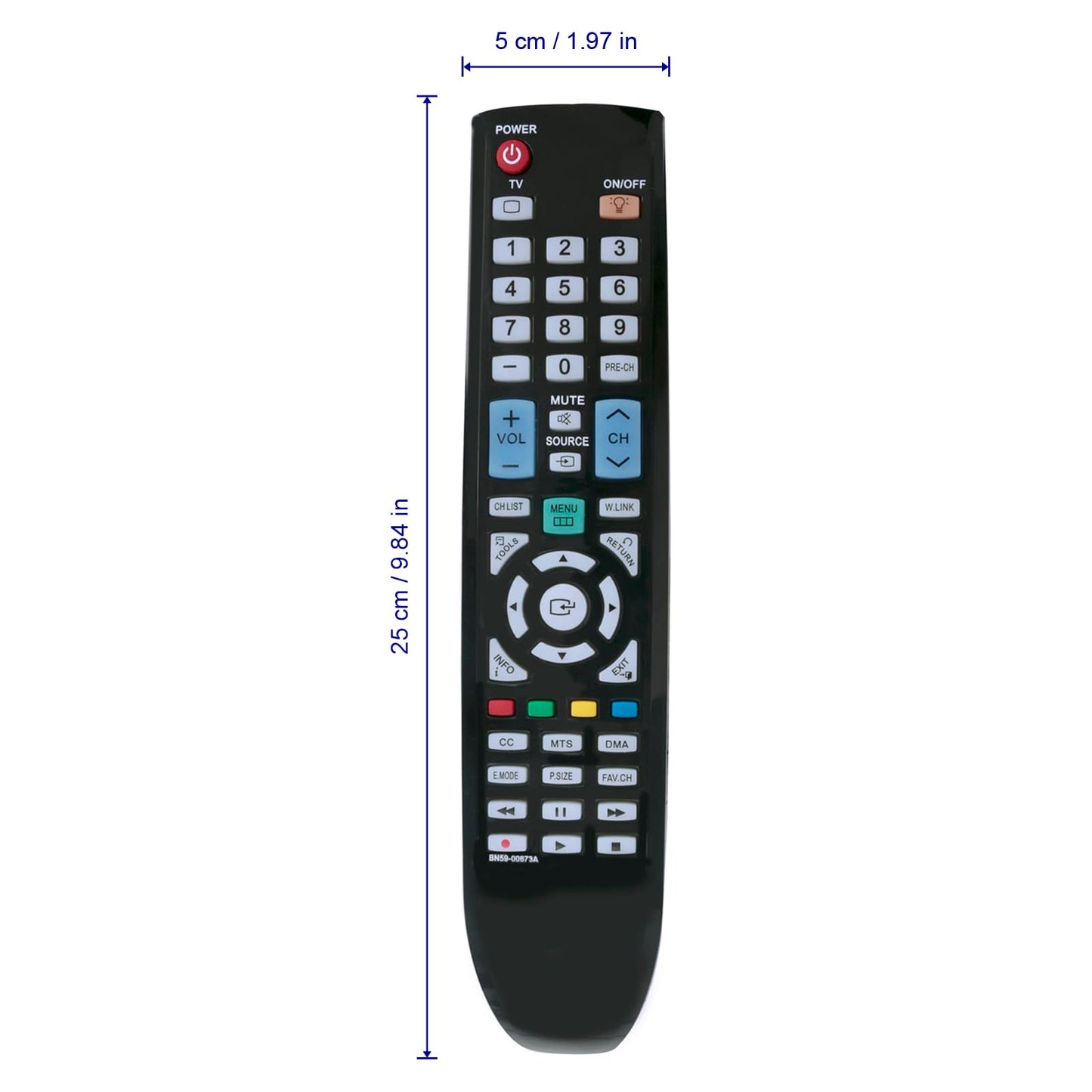New Replace BN59-00673A Remote Fits for Samsung remote BN59-00696A BN59-00721A TV HL50A650 HL50A650C1 HL61A650C1FXZC HL61A750 HL50A650 HL67A750A1FQZA