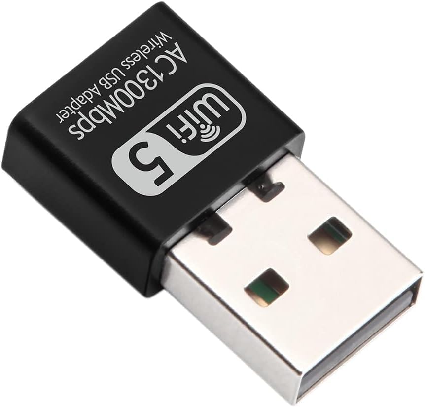SGElectronix 1300Mbps USB WiFi Adapter for PC, AC1300M USB WiFi Dongle 802.11ac Mini Wireless Network Adapter with Dual Band 2.4GHz/5Ghz for Desktop