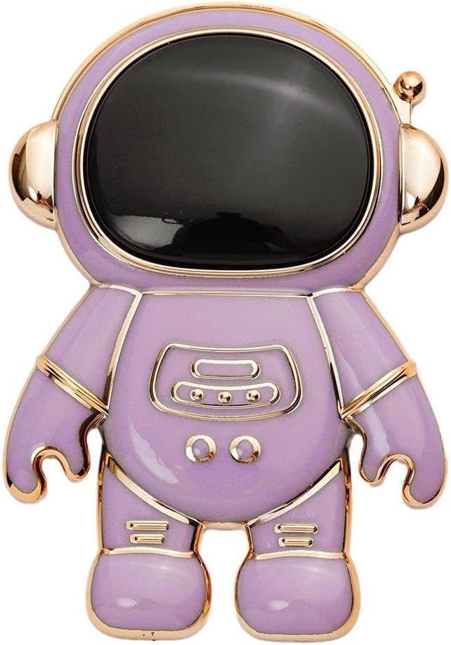 Pxiryanlow Astronaut Phone Stand Holder,Cute Cell Phone Hidden Kickstand,Astronaut Phone Holder for Desk,Adjustable Tablet Phone Ring Stand, Gift