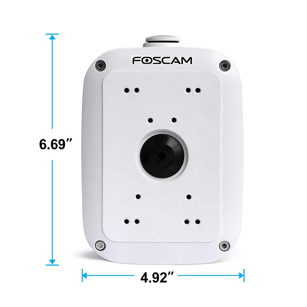 Foscam FAB28H Stainless Steel Waterproof Junction Box for SD4 SD4H HT2 SD2X WiFi IP Surveillance Camera, White
