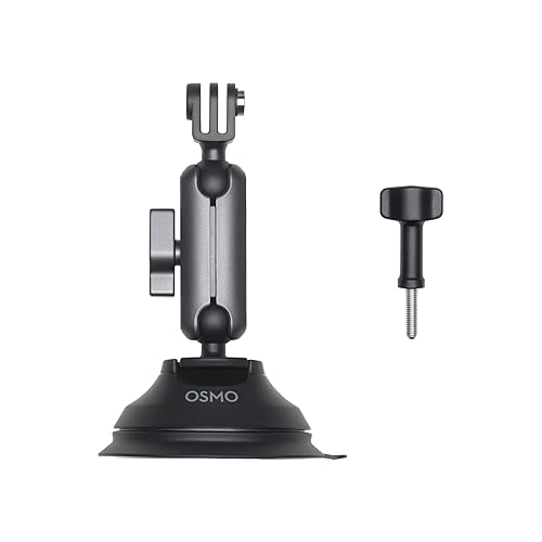 DJI Osmo Action Suction Cup Mount, Compatible with Osmo Nano, Osmo 360, Osmo Action, DJI Action 2, Osmo Action 3, Osmo Action 4, Osmo Action 5 Pro