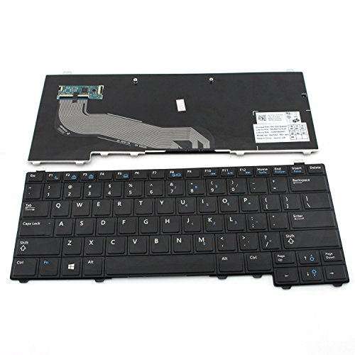 New Black US Layout Laptop Keyboard Without Backlit and Pointer Replacement for Dell Latitude E5440, 0Y4H14 Y4H14 PK130WQ3A00 MP-13B63US6698