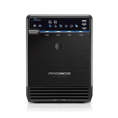 Mediasonic PROBOX 4 Bay DAS 3.5” SATA Hard Drive Enclosure - USB 3.0 eSATA Support 30TB HDD (HF2-SU3S3)