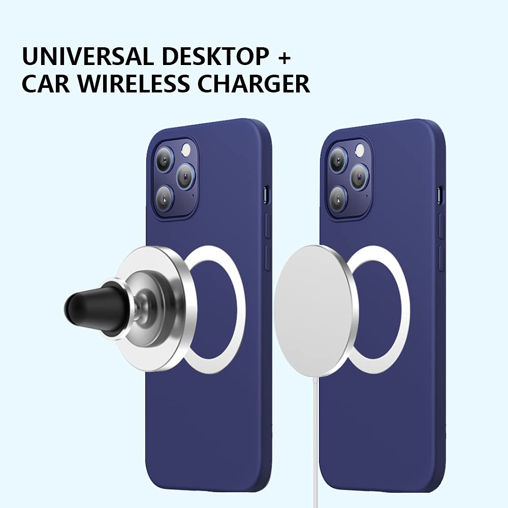 Wannap Magnetic Wireless Charger Universal Metal Rings - 5pcs,for MagSafe-Compatible Charger on iPhone 14/13/12 Pro/Max/Mini Case and Samsung Galaxy