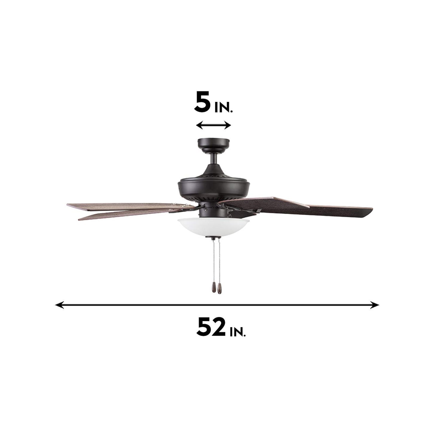 Portage Bay 51446 Montlake Ceiling Fan, 52, Bronze