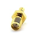 DGZZI 2-Pack RF Coaxial Adapter SMA to SMB Coax Jack Connector SMA Female to SMB Male