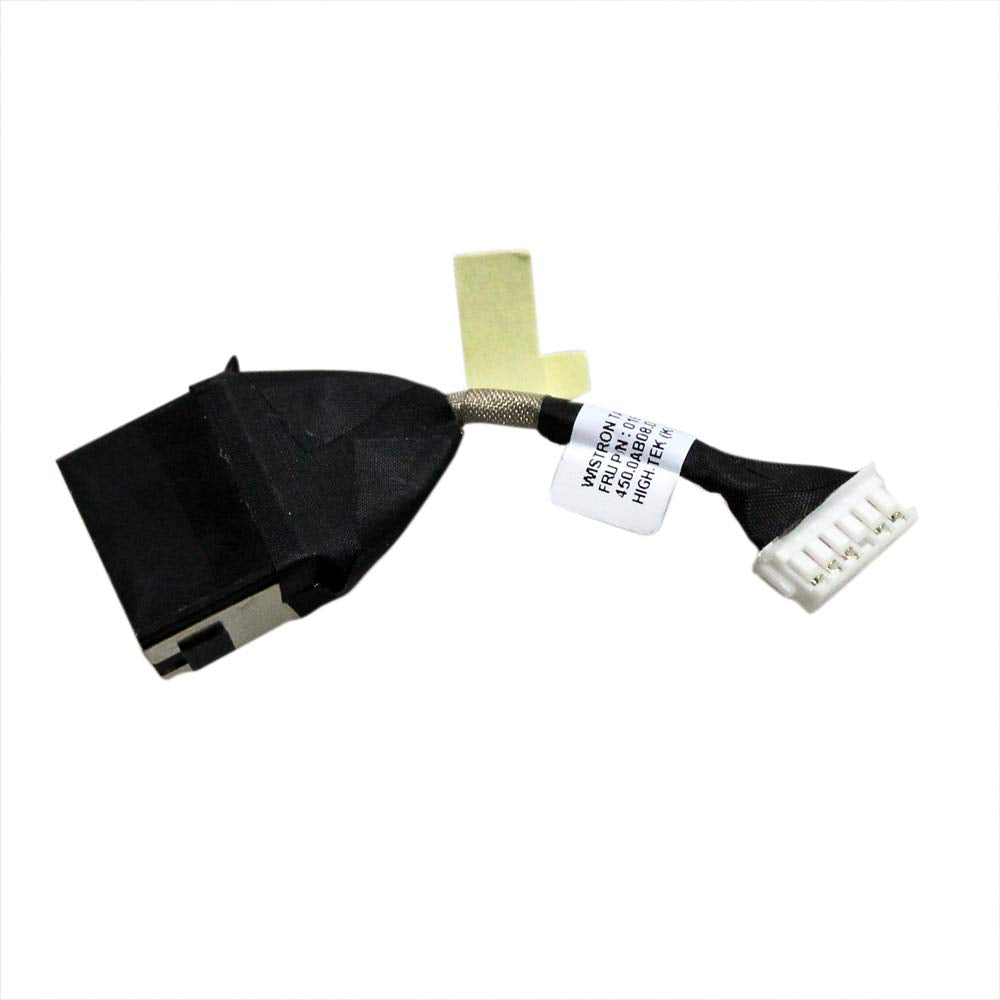 Zahara DC Power Jack with Cable Charging Port Socket Replacement for Lenovo Thinkpad T570 20H9 20JW / P51S 20HC 20HB 20HY 01ER026 450.0AB08.0001