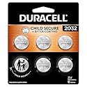 Duracell 2032 Lithium Battery, 6 Count (Pack of 1), Compatible with AirTag, Child Safety Features, Key Fob, CR2032 3V Cell