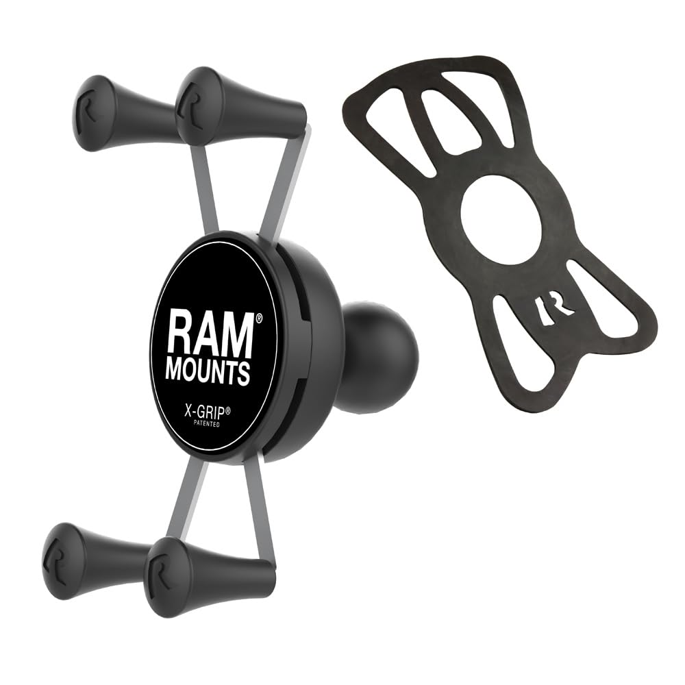 RAM MOUNTS X-Grip Universal Smartphone Holder Cradle - B Size 1" Ball (RAM-HOL-UN7BU)