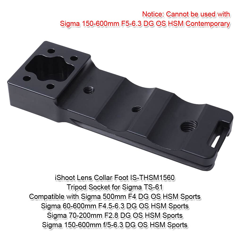 Lens Collar Foot Stand Tripod Mount Ring Base Compatible with Sigma 150-600mm f/5-6.3 DG OS HSM Sports, 60-600mm f/4.5-6.3 DG OS HSM Sports, 70-200mm
