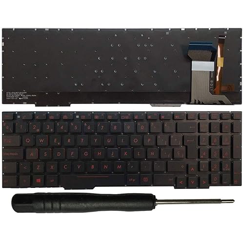 Laptop Replacement Keyboard Fit Asus GL553 GL553V GL553VW ZX553VD ZX53V FX553VD FX53VD FX753VD FZ53V ZX73 Spanish Layout