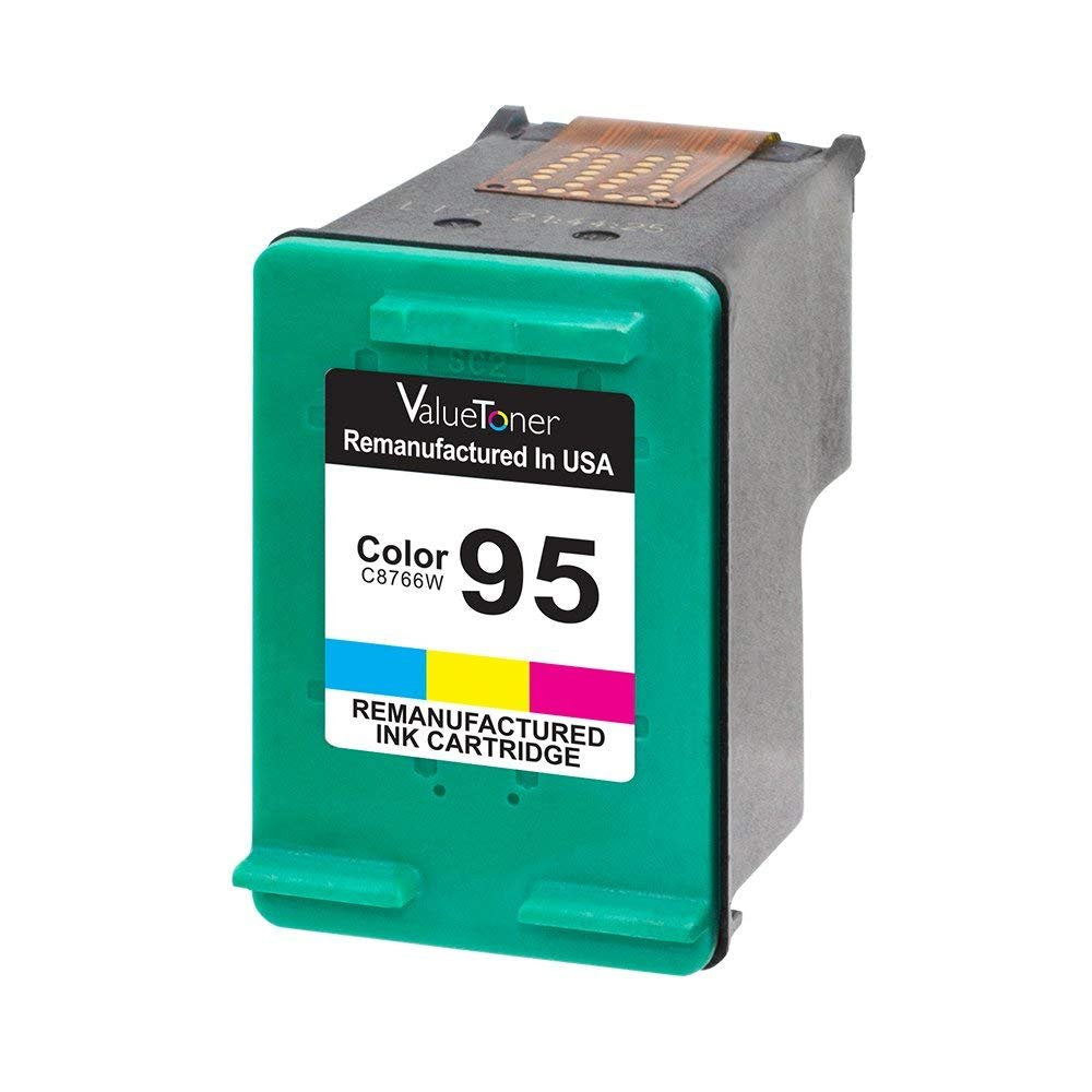 Valuetoner Remanufactured Ink Cartridge Replacement for HP 95 CD886FN C8766WN for Deskjet 460 5740 5940 6520 6620 6830 9800 Officejet 100 150 6200