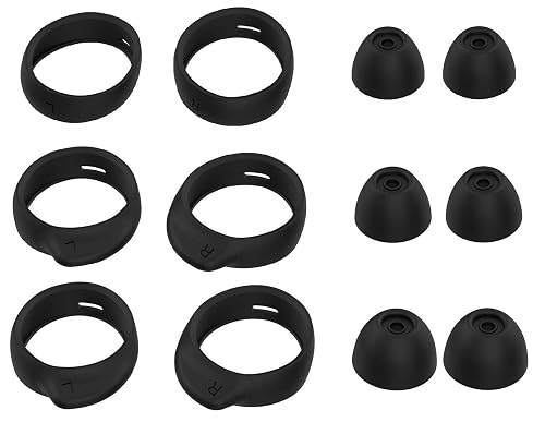 JNSA Replacement Wingtip and Ear Tip Set Compatible with Galaxy Buds/Galaxy Buds Plus (DO NOT Compatible with Galaxy Buds Pro), Wingtips 3 Size 3
