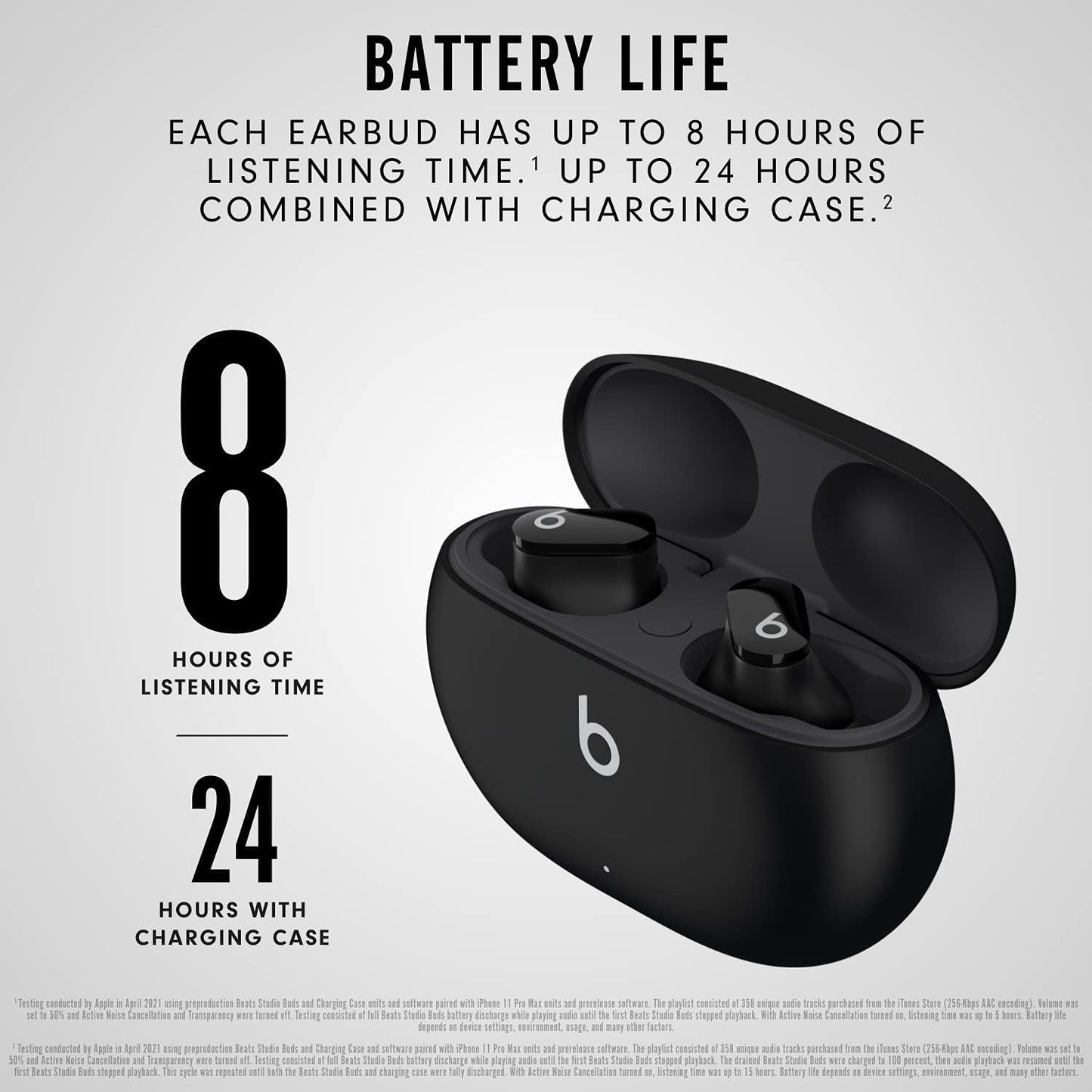 Beats Studio Buds + True Wireless Noise Cancelling Earbuds - Black/Gold (Renewed)