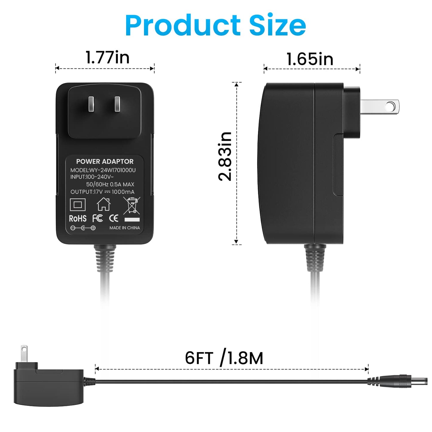 NFGEKT Charger for Bose Soundlink I II III 1 2 3 Charger Bluetooth Speaker Power Cord Replacement 17V-20V Bose Soundlink Portable Wireless Speaker…