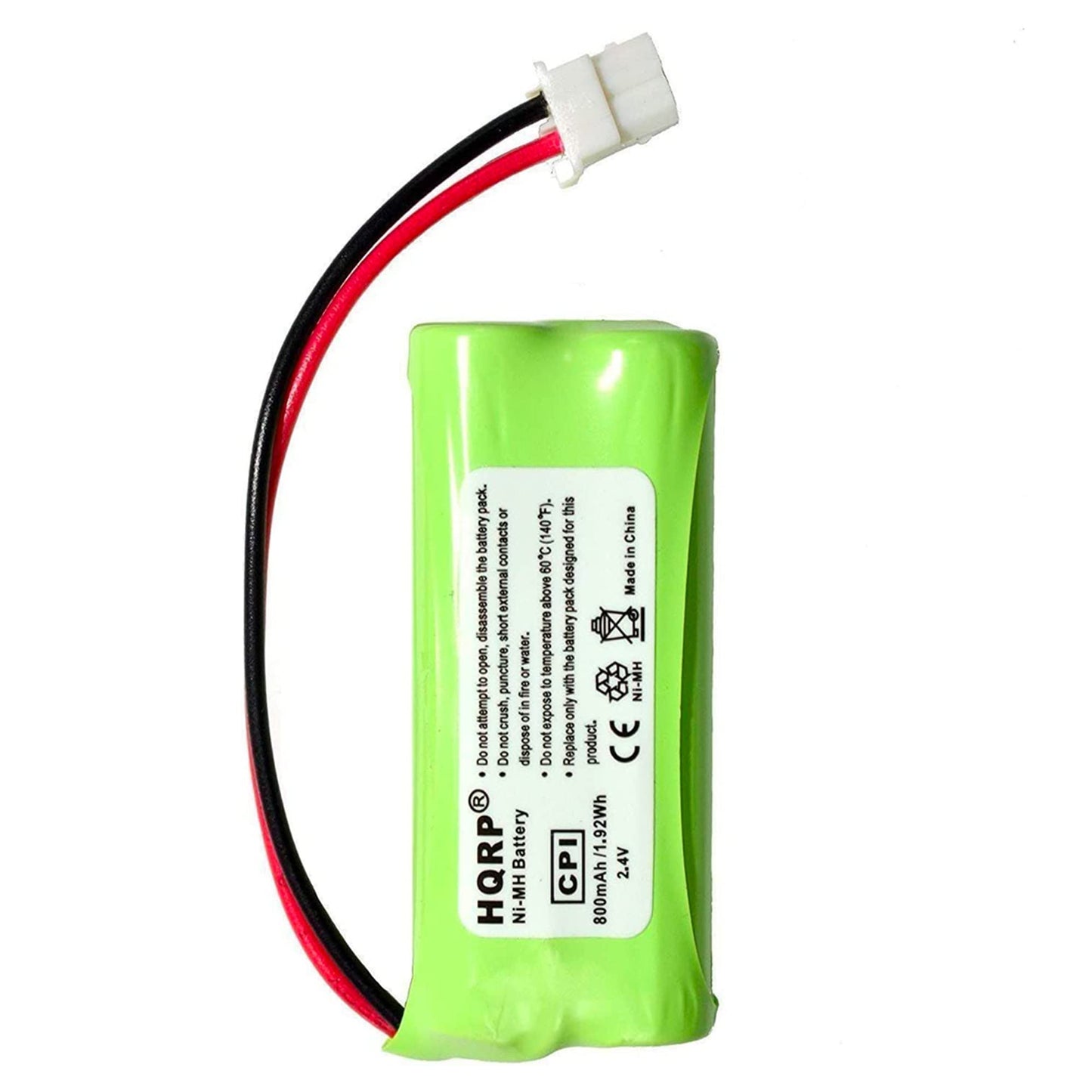 HQRP Cordless Phone Battery 2-Pack Compatible with VTech BT166342 / BT266342 CL84100 CL84200 CL84250 CL84300 CL84350 CL82203 CL82353 CL82453 CL82553