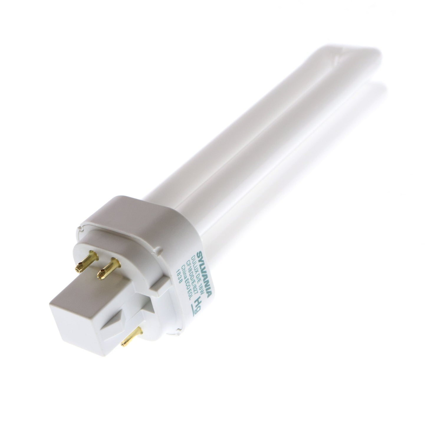 Sylvania (25 Pack) 20683 CF18DD/E/827/ECO 18-Watt 2700K 4-Pin Double Tube Compact Fluorescent Lamp