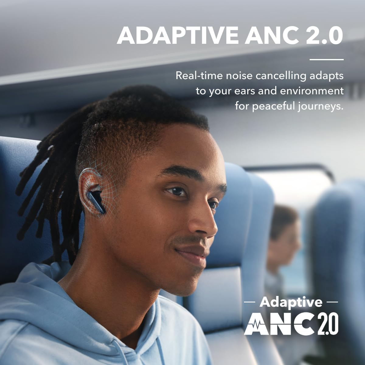 Soundcore by Anker Liberty 4 NC Wireless Noise Cancelling Earbuds, 98.5% Noise Reduction, Adaptive Noise Cancelling to Ears and Environment, Hi-Res