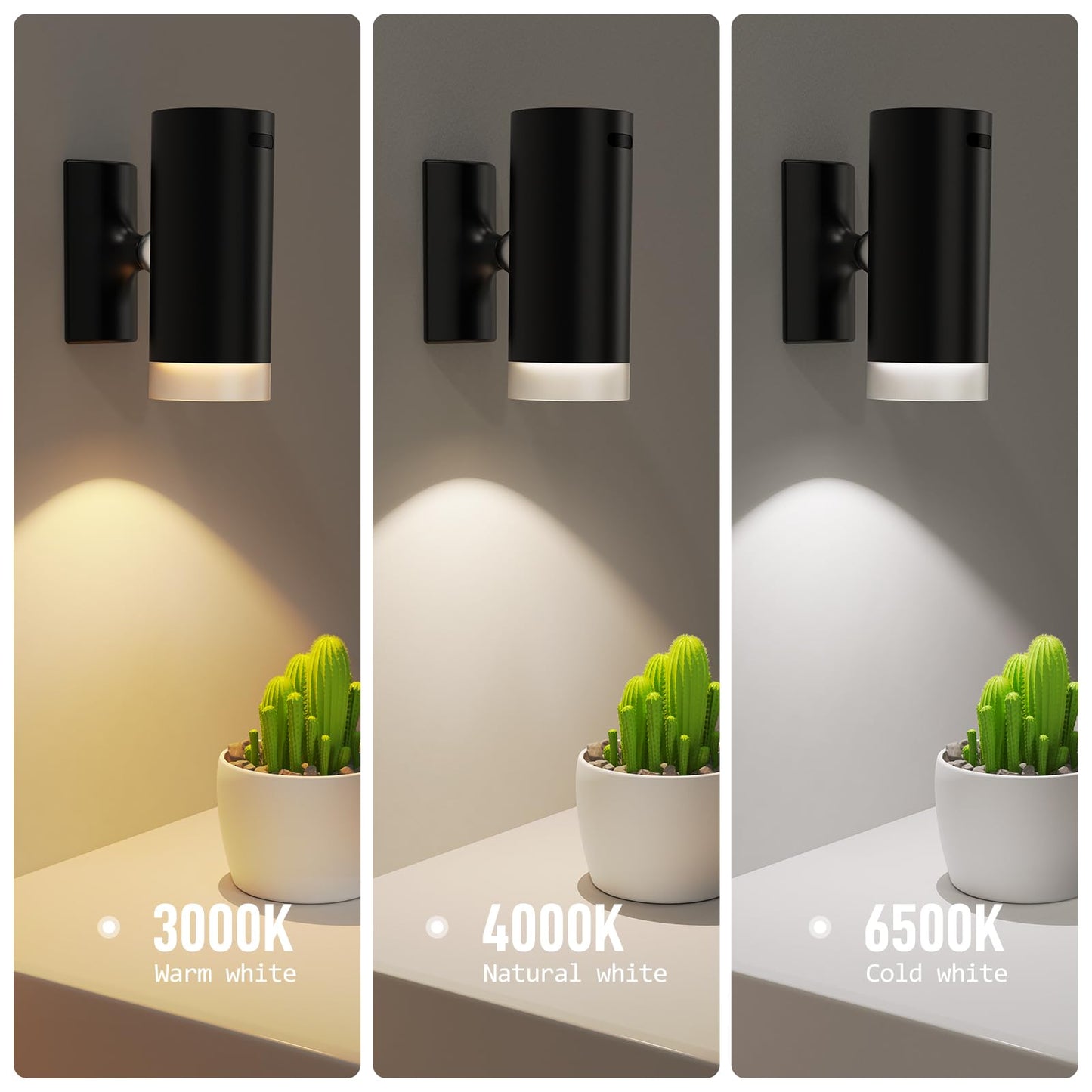 Afyuol Battery Operated Wall Sconce CCT Dimmable Wireless Reading Light, Rechargeable LED Wall Light with Magnet Ball, Picture Wall Light Decor