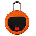 NSHOLSTAME Silicone Case Compatible with Clip 3 Speaker,Carrying Case for Clip 3 Waterproof Portable Speaker (Orange)