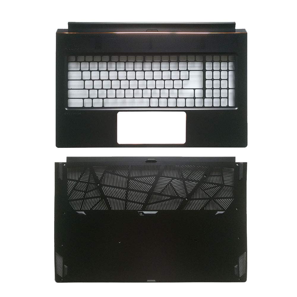 YUHUAI Laptop Replacement Parts Fit MSI GS75 MS-17G1 Palmrest Cover Case+Bottom Base Cover Case C and D Shell